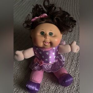 Adorable Purple and Pink Doll with Heart Dress